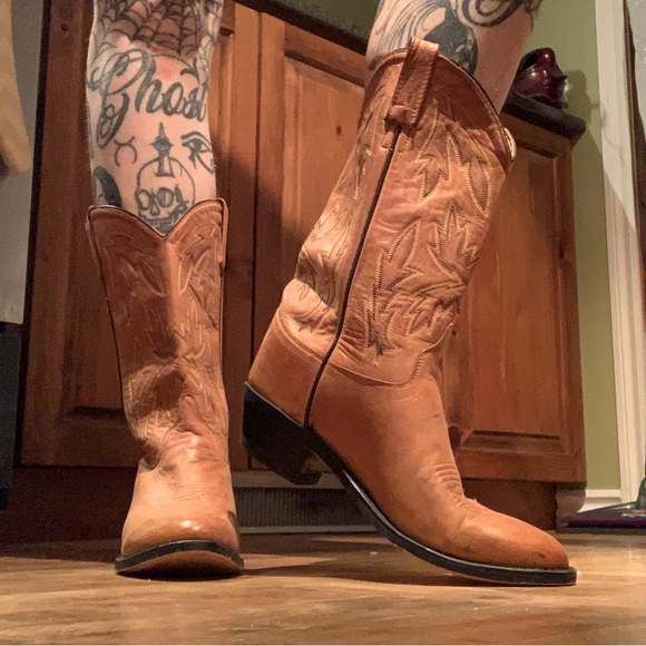 Leather Cowboy Boots - Picture 8 of 9